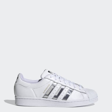 grade school white shell toe adidas