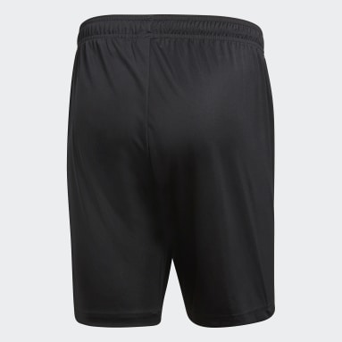 Mens black adidas football shorts clearance