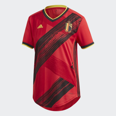 Camiseta primera equipación Bélgica Rojo Mujer Fútbol