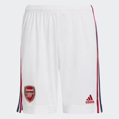 Youth 8-16 Years Football White Arsenal 21/22 Home Shorts