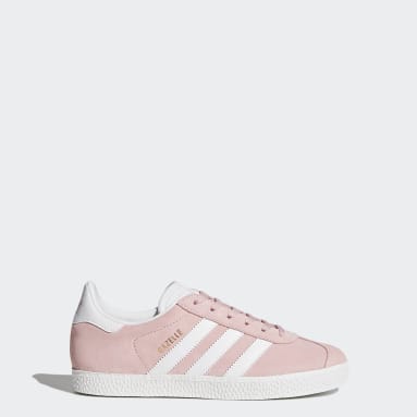 white adidas gazelle size 5