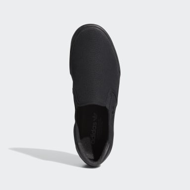 black adidas slip on shoes