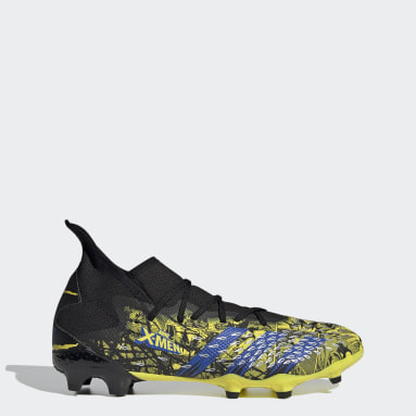 yellow soccer cleats