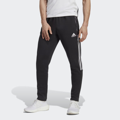 black adidas tracksuit bottoms slim fit