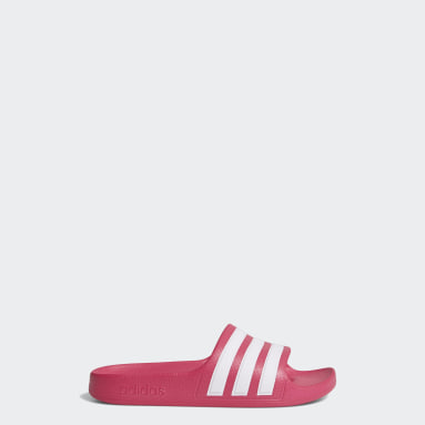 red adidas slides kids