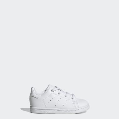 all white stan smith youth