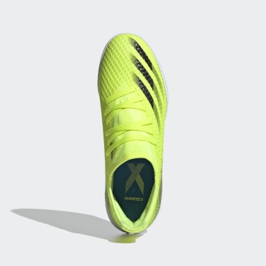 yellow adidas indoor soccer shoes