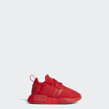 adidas boys red shoes