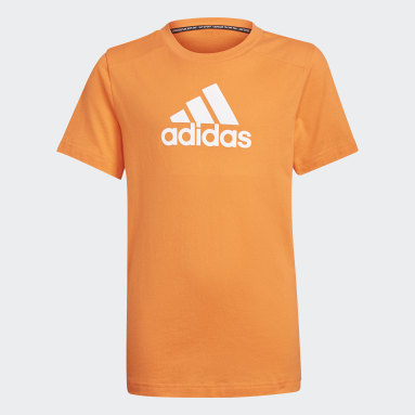 orange adidas shirt