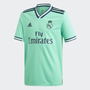 real madrid grey and green jersey