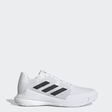 white adidas training shoes