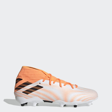 orange adidas football cleats