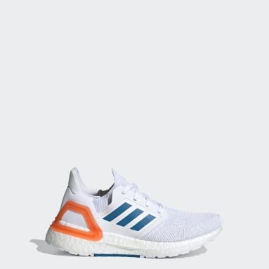 all white ultra boost kids