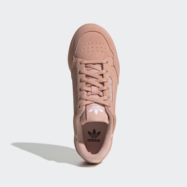 adidas continental 80 pink kids