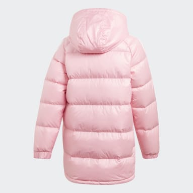 pink adidas puffer jacket