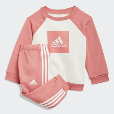 pink adidas tracksuit set