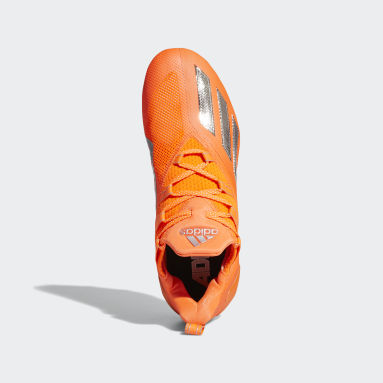 youth orange football cleats