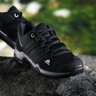 black adidas walking shoes