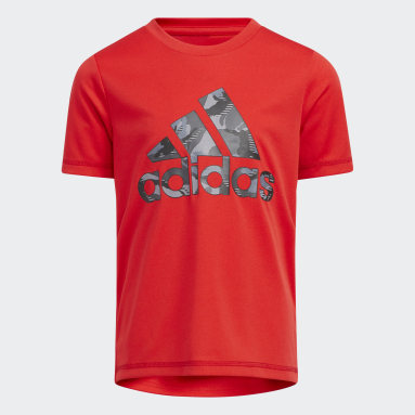 red and white adidas outfit