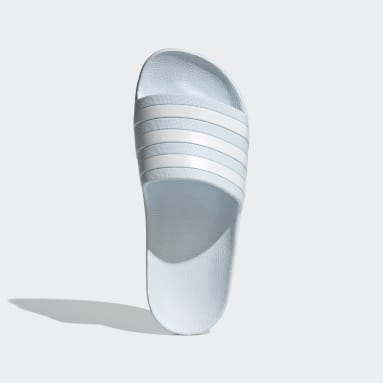 baby blue adidas slides