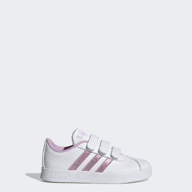 kids white adidas trainers