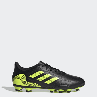 black and yellow adidas soccer cleats
