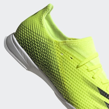 yellow adidas indoor soccer shoes