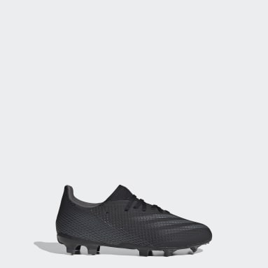 boys black football boots
