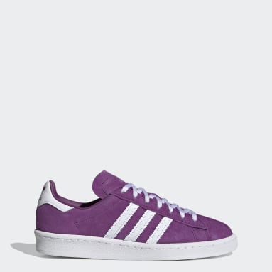 purple addidas trainers