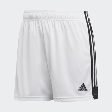 white adidas shorts womens