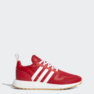 red adidas shoes without laces
