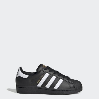 super star adidas noir