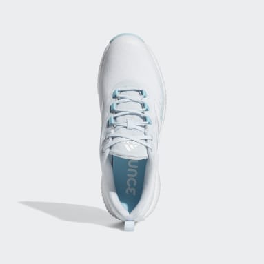 light blue golf shoes
