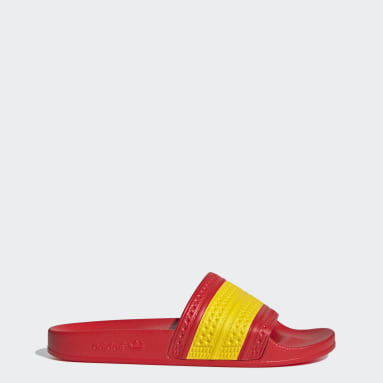 claquette adidas femme rouge