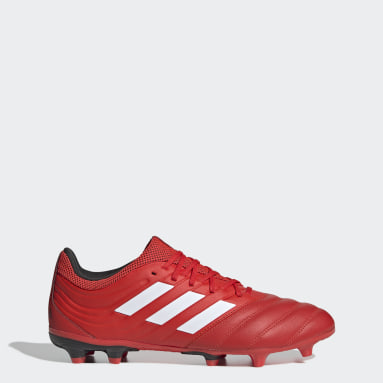 red soccer boots