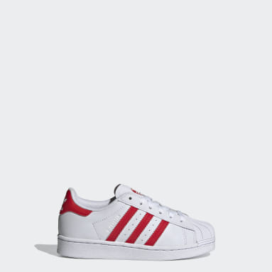 adidas superstar primeknit kids red