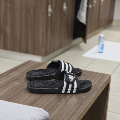 adidas leather slippers