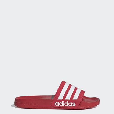 adidas red sliders