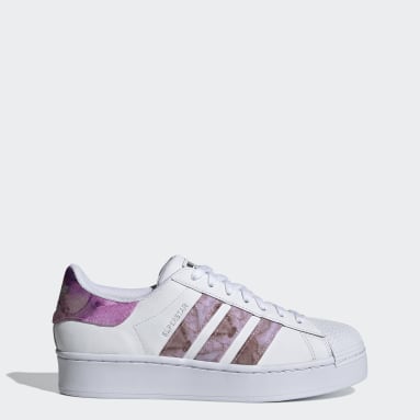 purple adidas shell toes