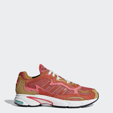 mens pink adidas yung trainers