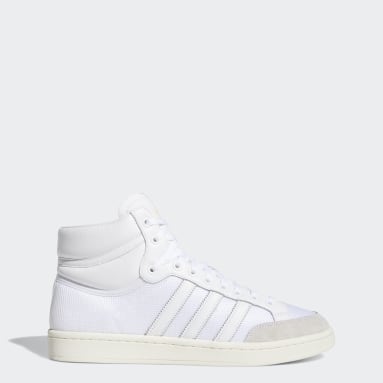 adidas original shoes mens high tops white blue