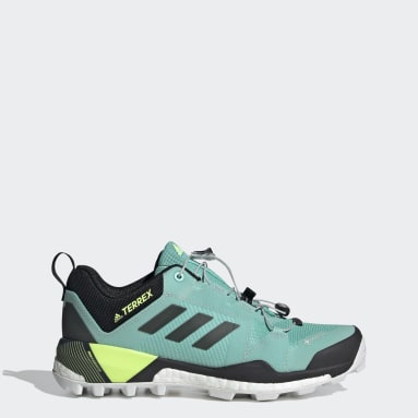 adidas green ladies trainers