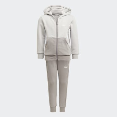 kids grey adidas tracksuit