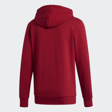 men maroon hoodie