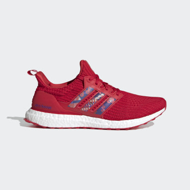 adidas women's red sneakers