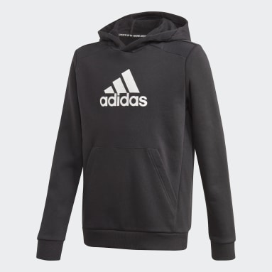 youth white adidas hoodie