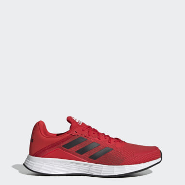 adidas red sports shoes