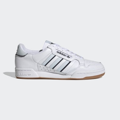 adidas white & red continental 80 shoes