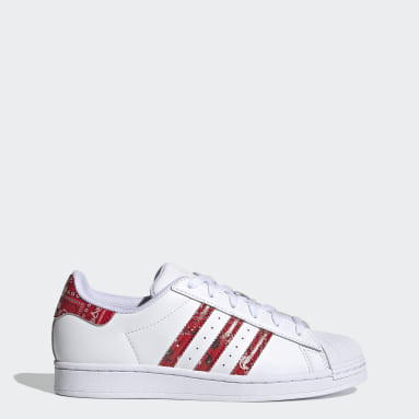 adidas superstar femme rouge