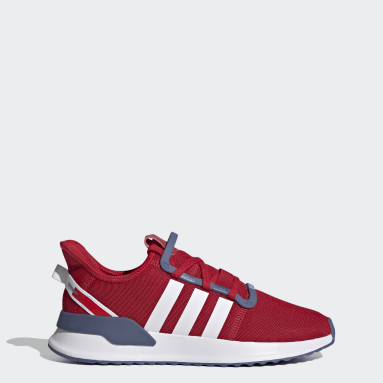 adidas red trainers mens